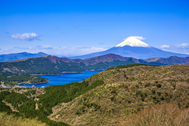 箱根芦ノ湖と富士山